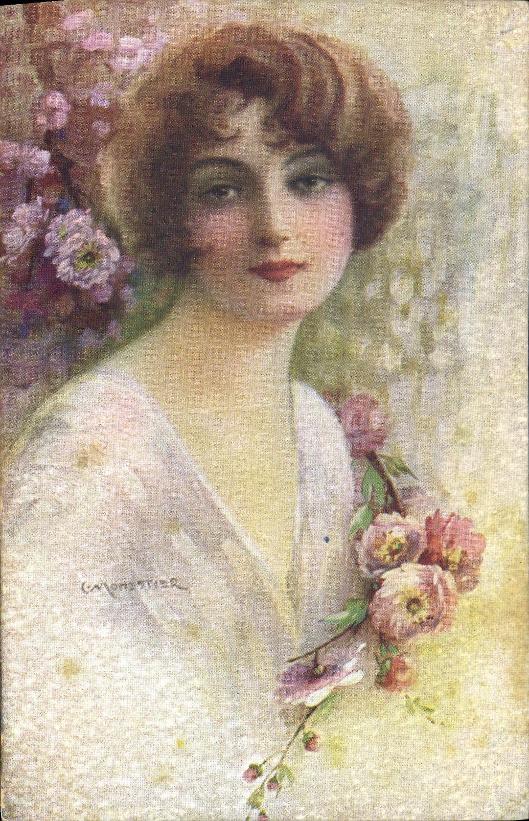 CPA Fantaisie Illustrateur Femme