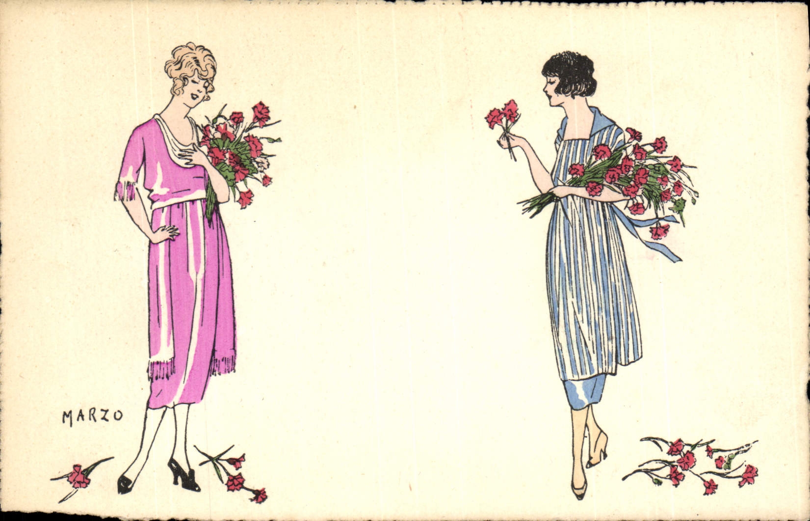 Postal Fantasia Ilustrador Marzo Mujeres