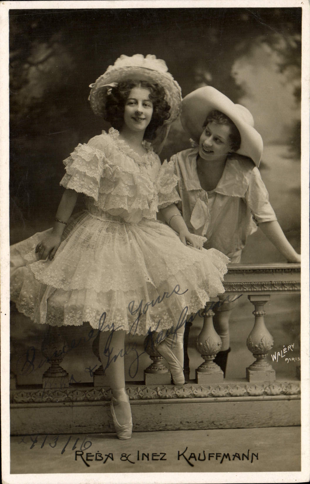 CPA Reba & Inez Kauffmaunn Autographe