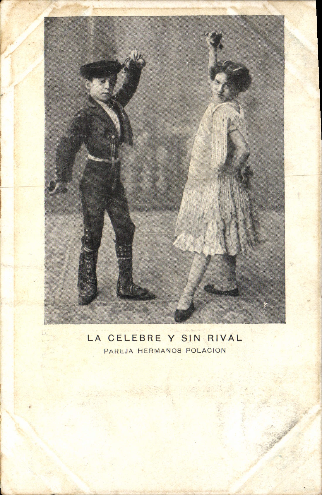 Vintage Postcard celebrates It Y Sin Rival Pareja Hermanos Polacion