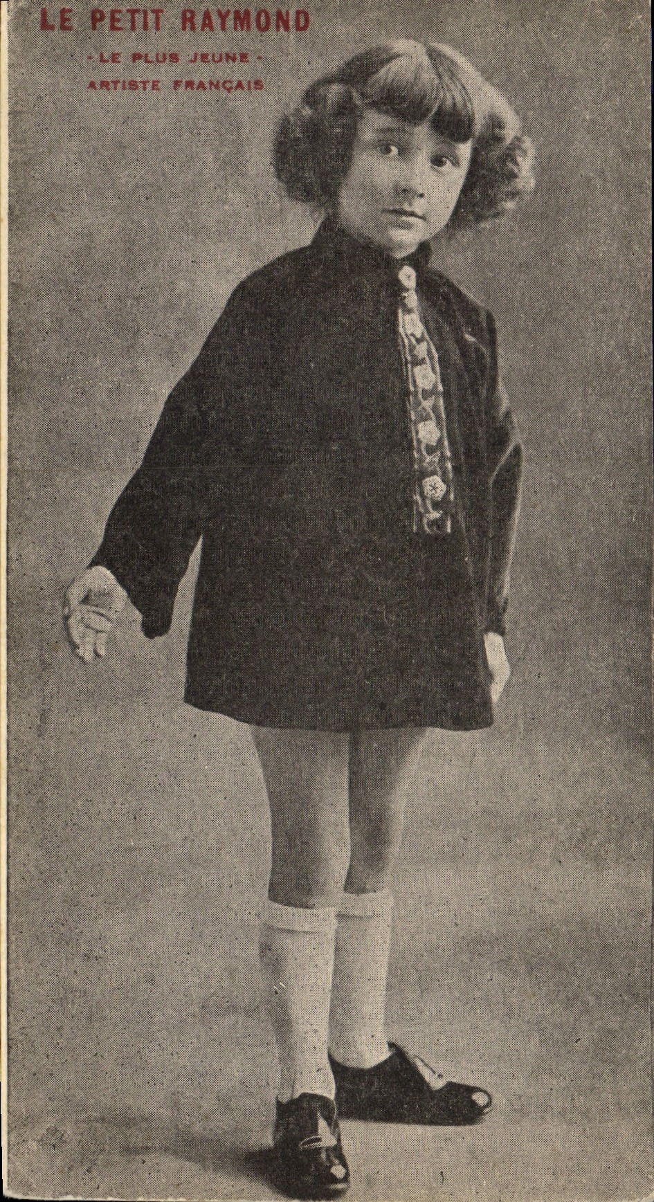 CPA Le petit Raymon Le plus jeune artiste francais