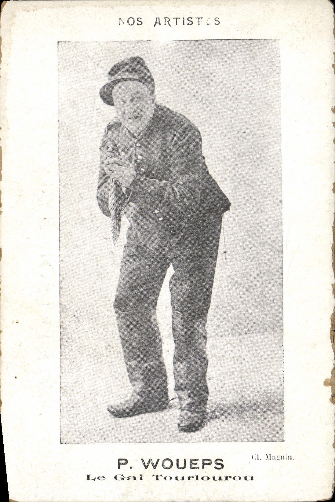 Vintage Postcard P Woueps merry the tourlourou