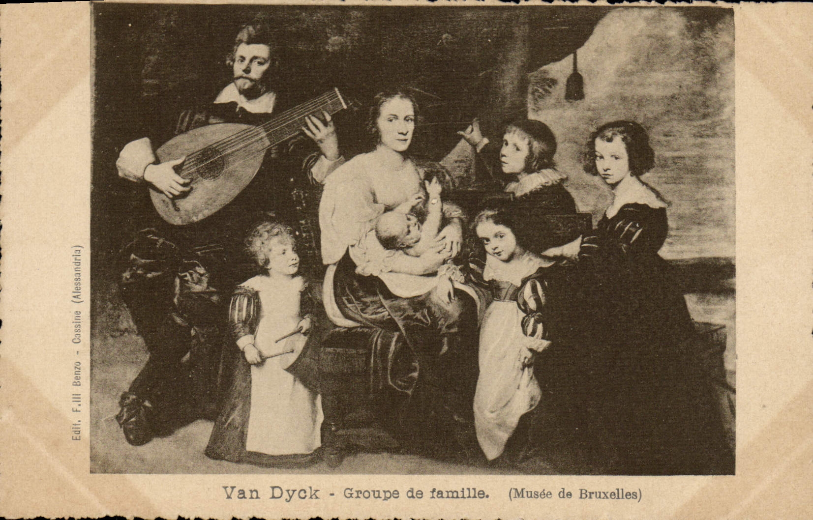 CPA Van Dyck Groupe de famille Musee de Bruxelles 