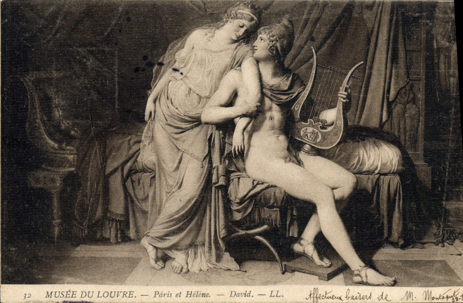 CPA Paris Musee du Louvre Paris et Helene David 