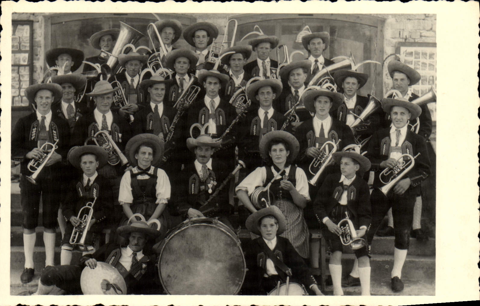 CARTE PHOTO Orchestre Cuivres