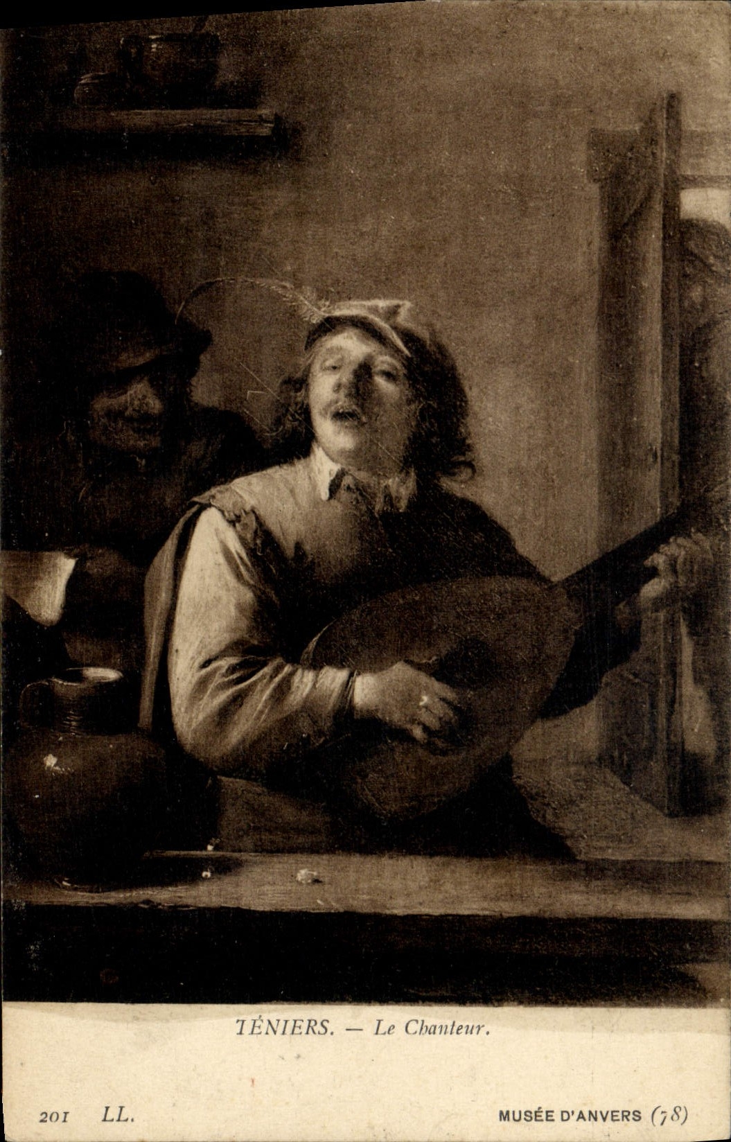 CPA Teniers Le chanteur Musee d'Anvers