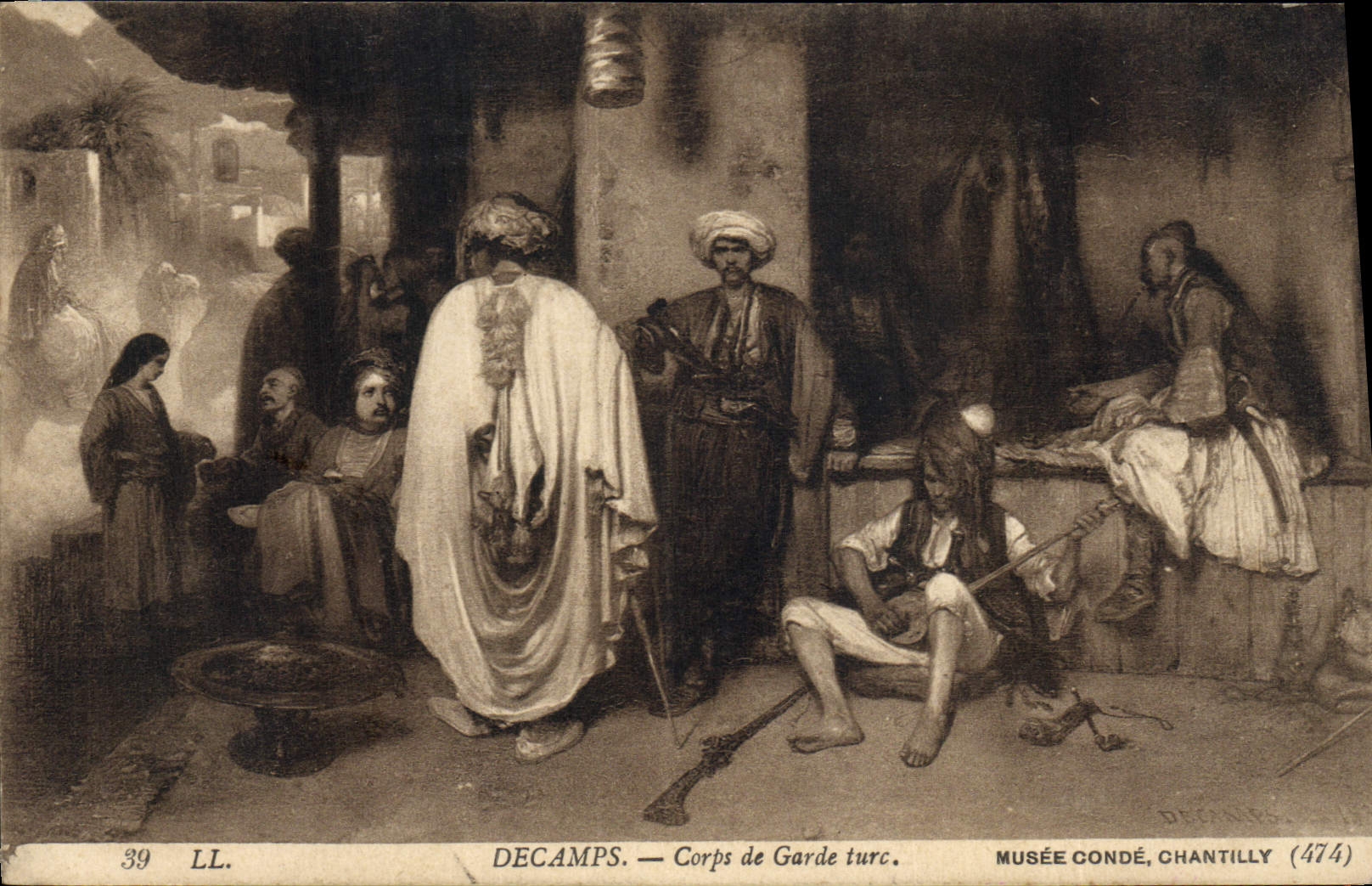 CPA Decamps Corps de garde Turc Musee Conde Chantilly 