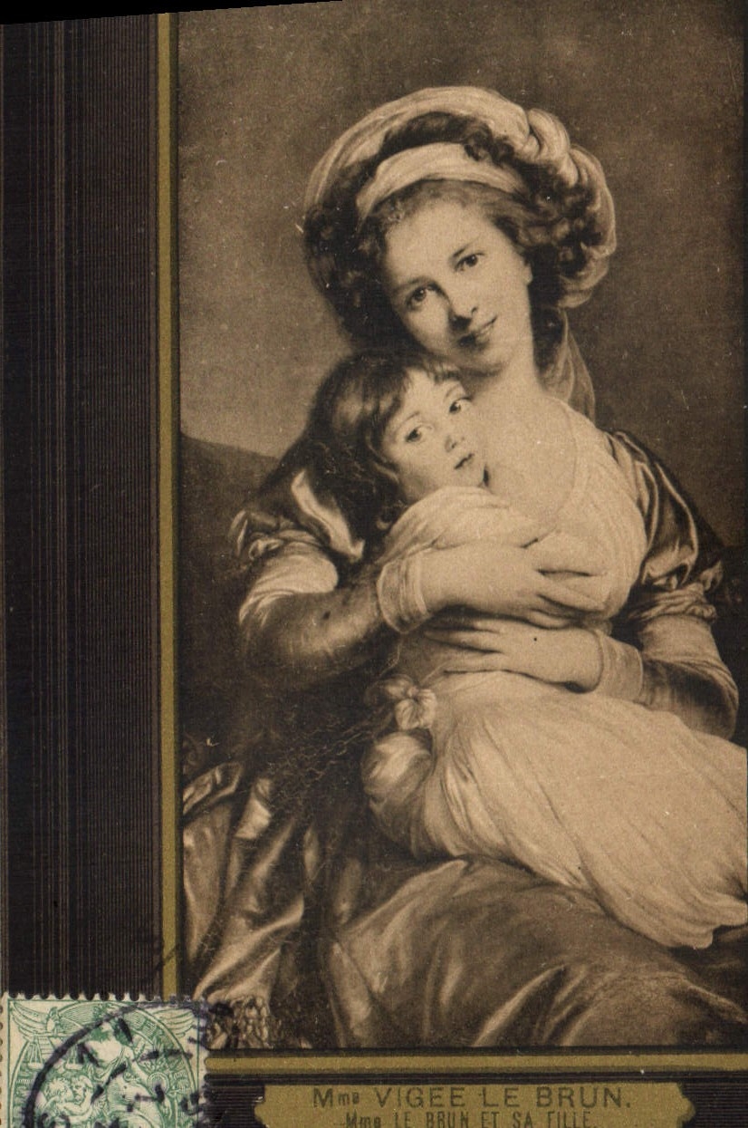 CPA Mme Vigee Le Brun et sa fille 