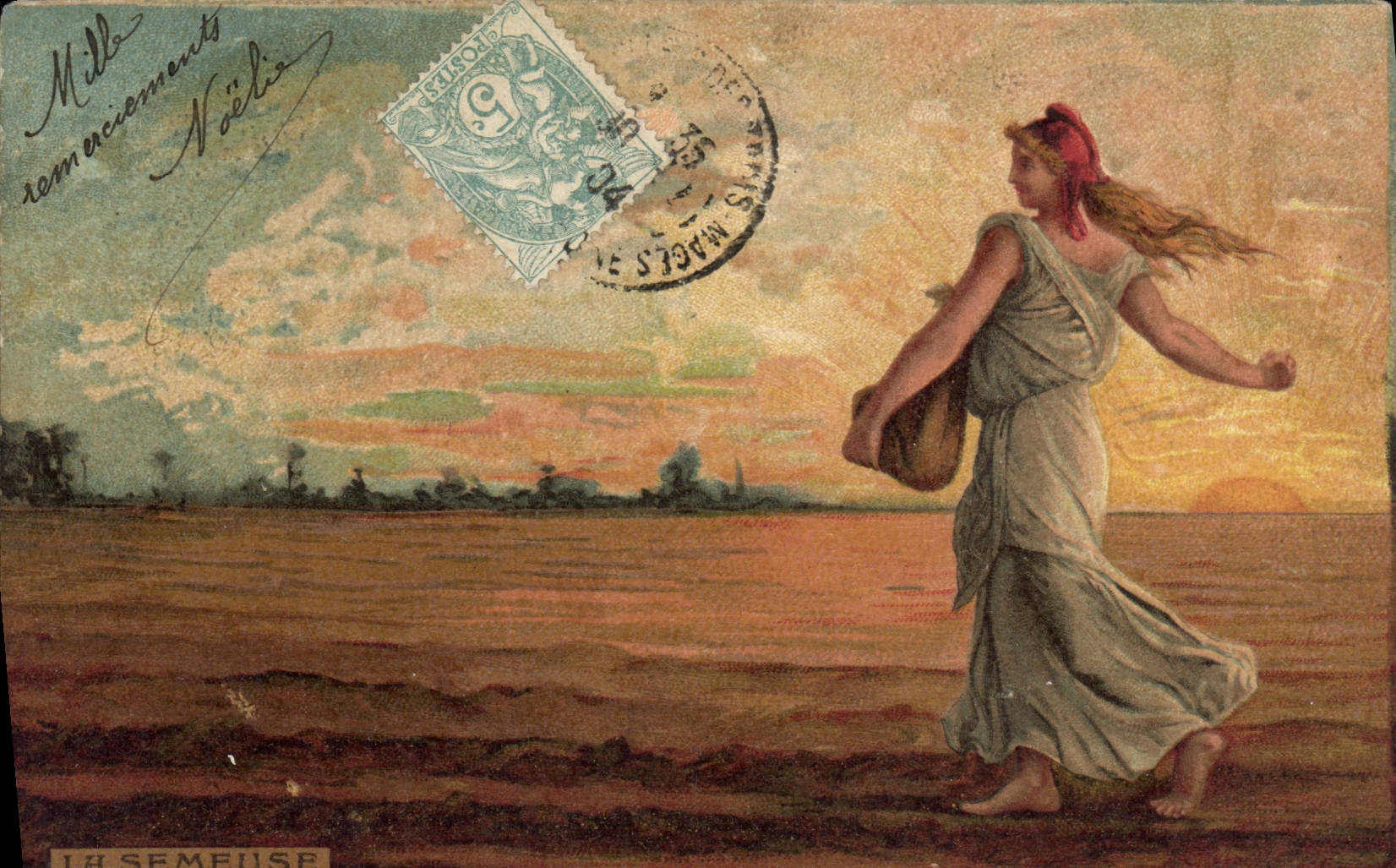Vintage Postcard the Roty Sower