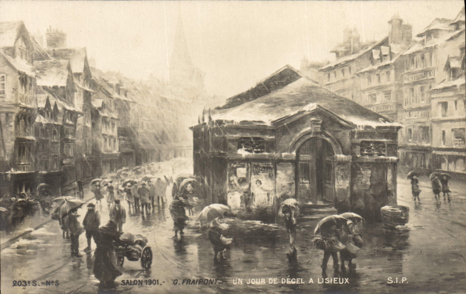 CPA Salon 1901 Un jour de degel a Lisieux 