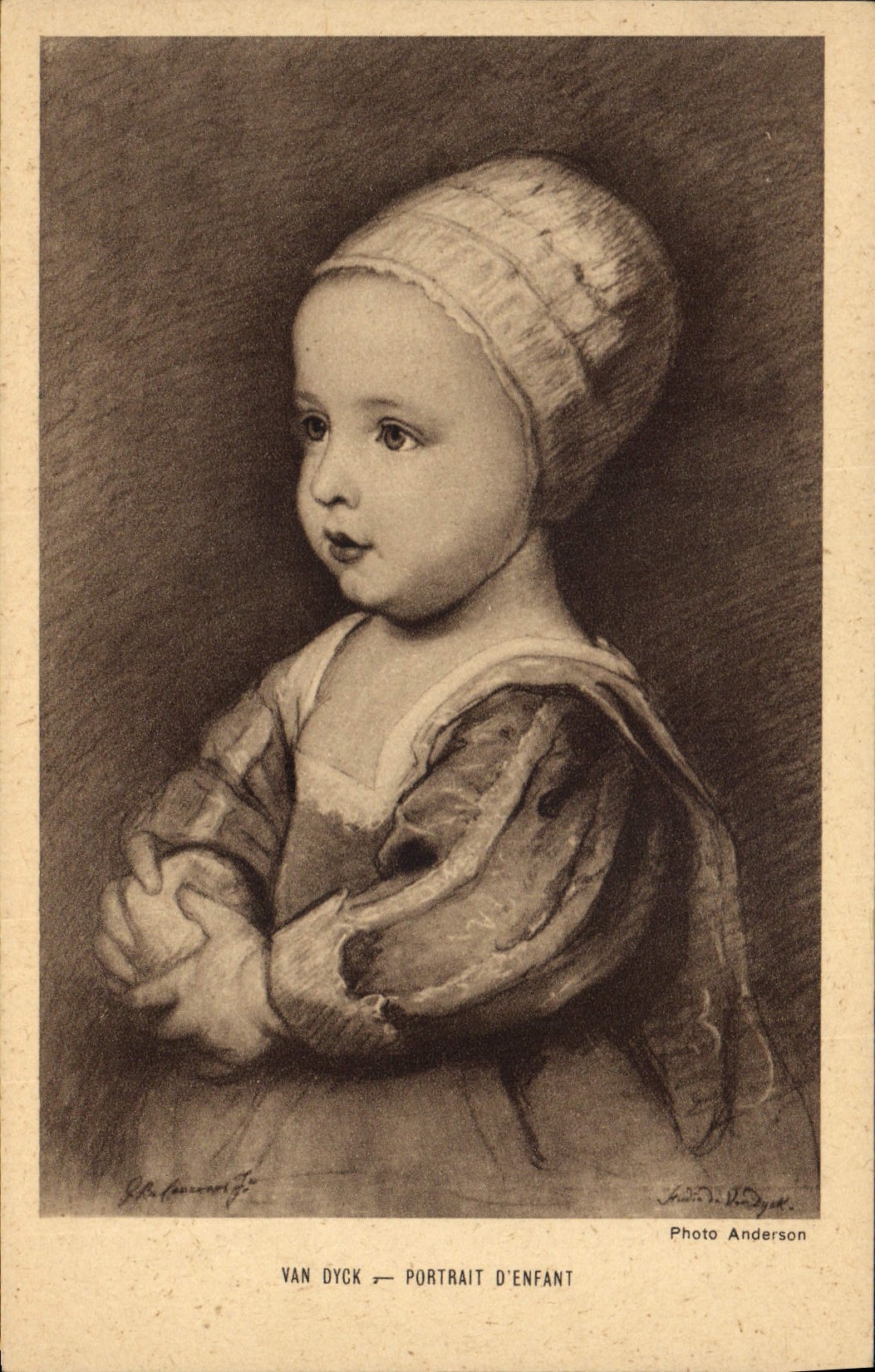 CPA Van Dyck Portrait d'enfant 