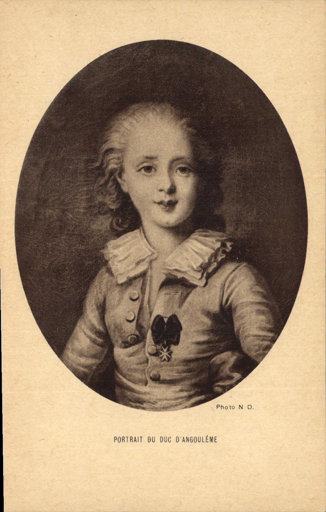 CPA Portrait du duc d'Angouleme 