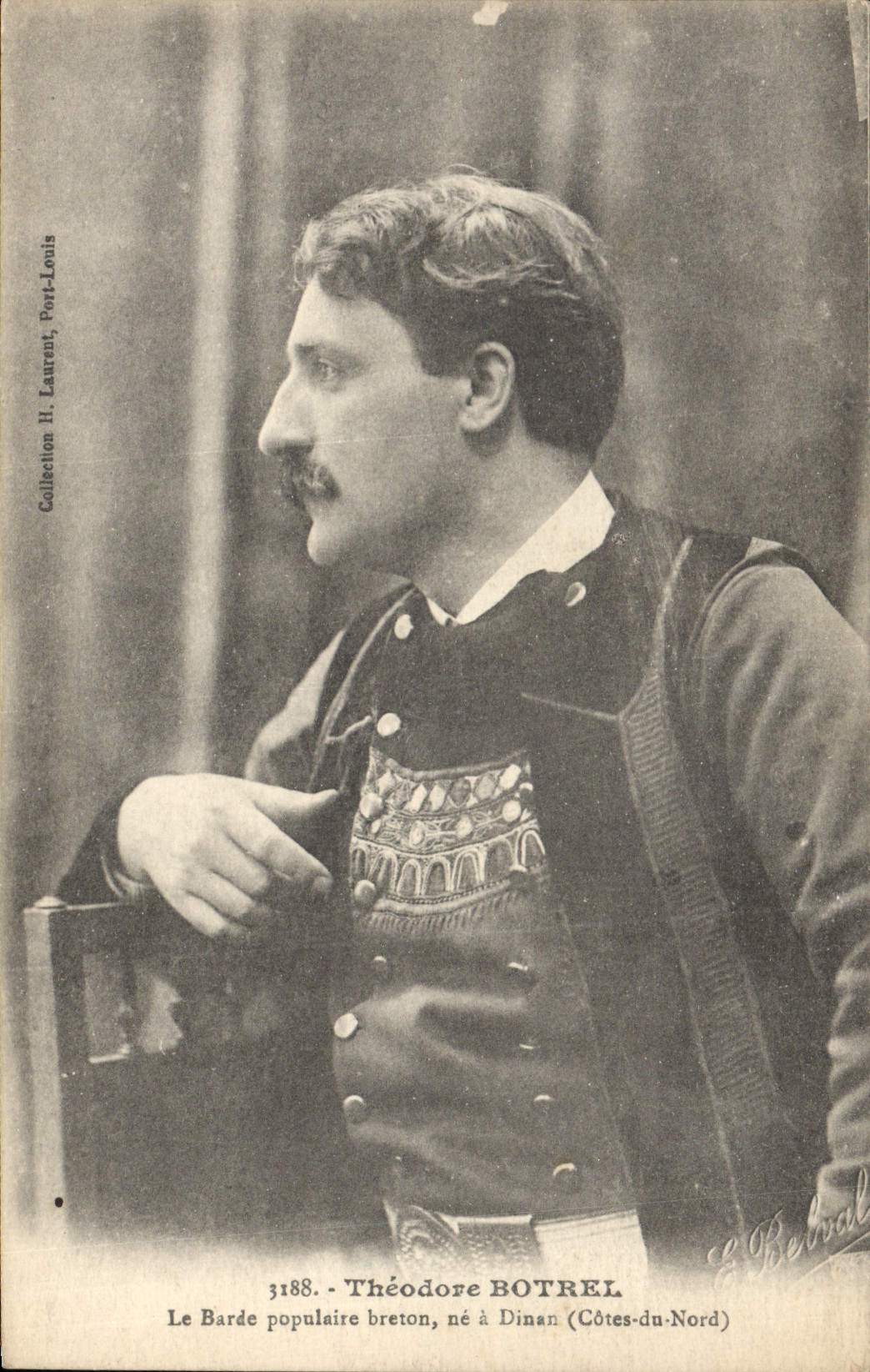 CPA Folklore Theodore Botrel La barde populaire breton ne a Dinan 