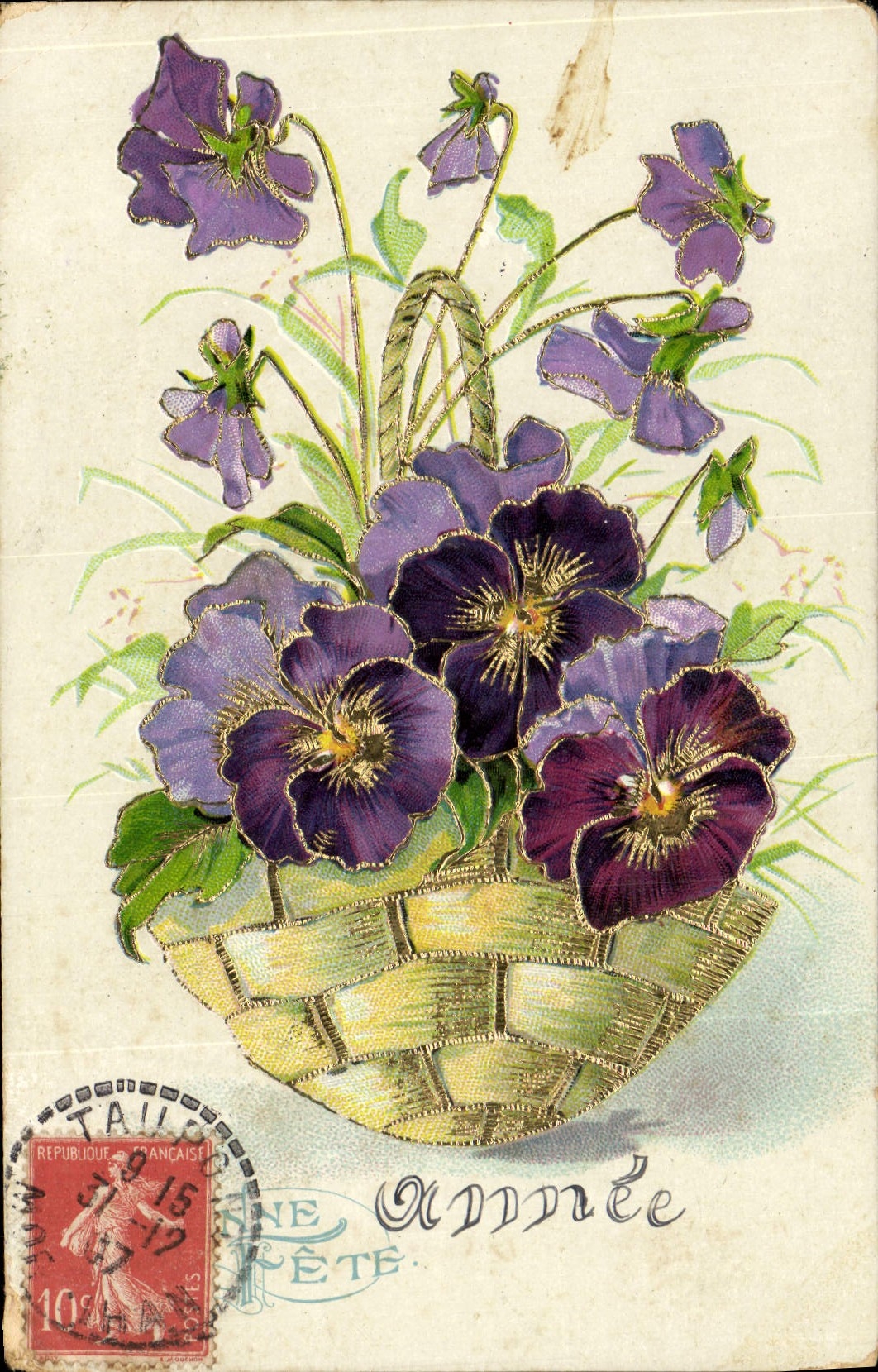 CPA Fantaisie Fleurs 