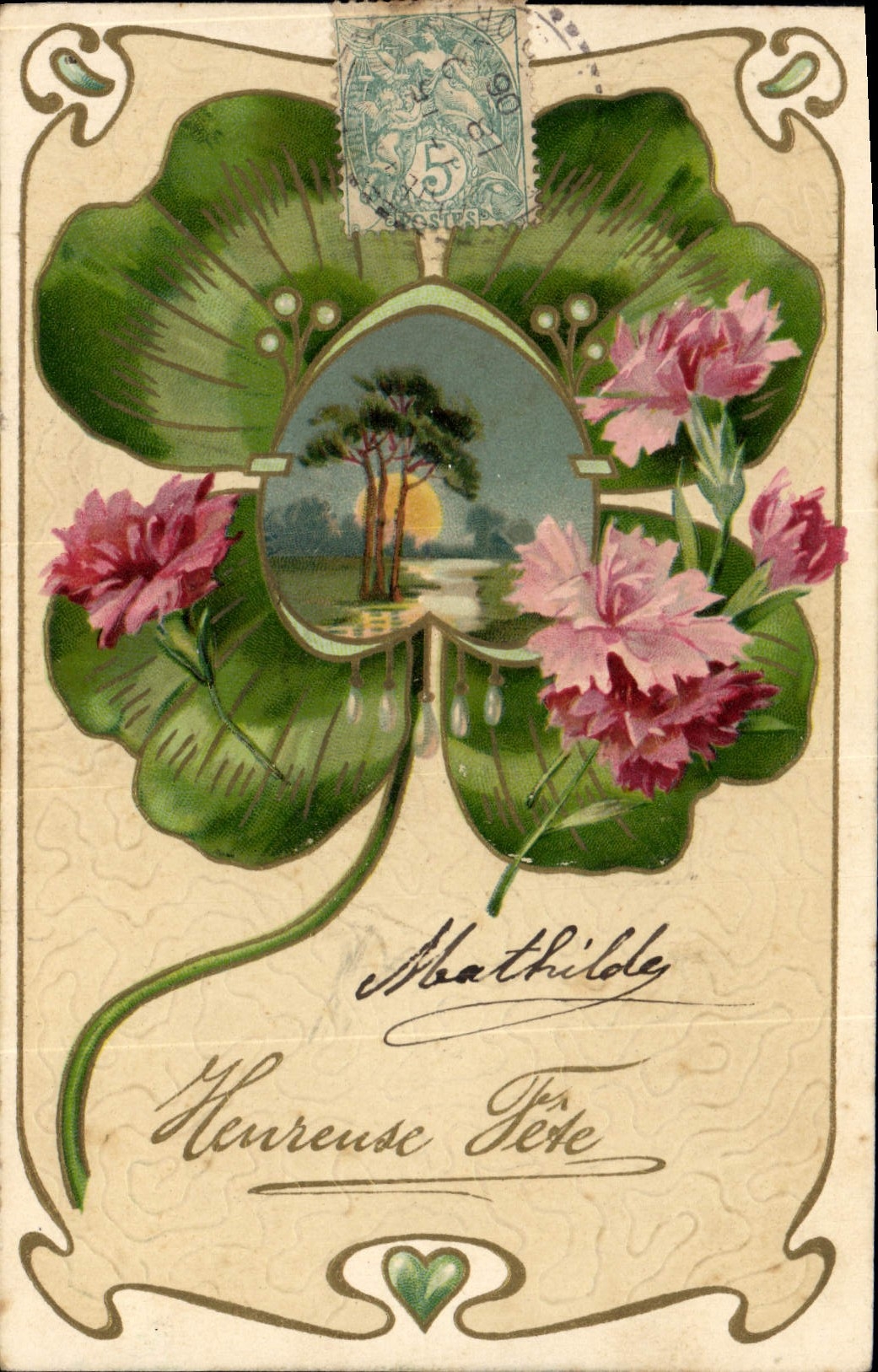 CPA Fantaisie Fleurs 