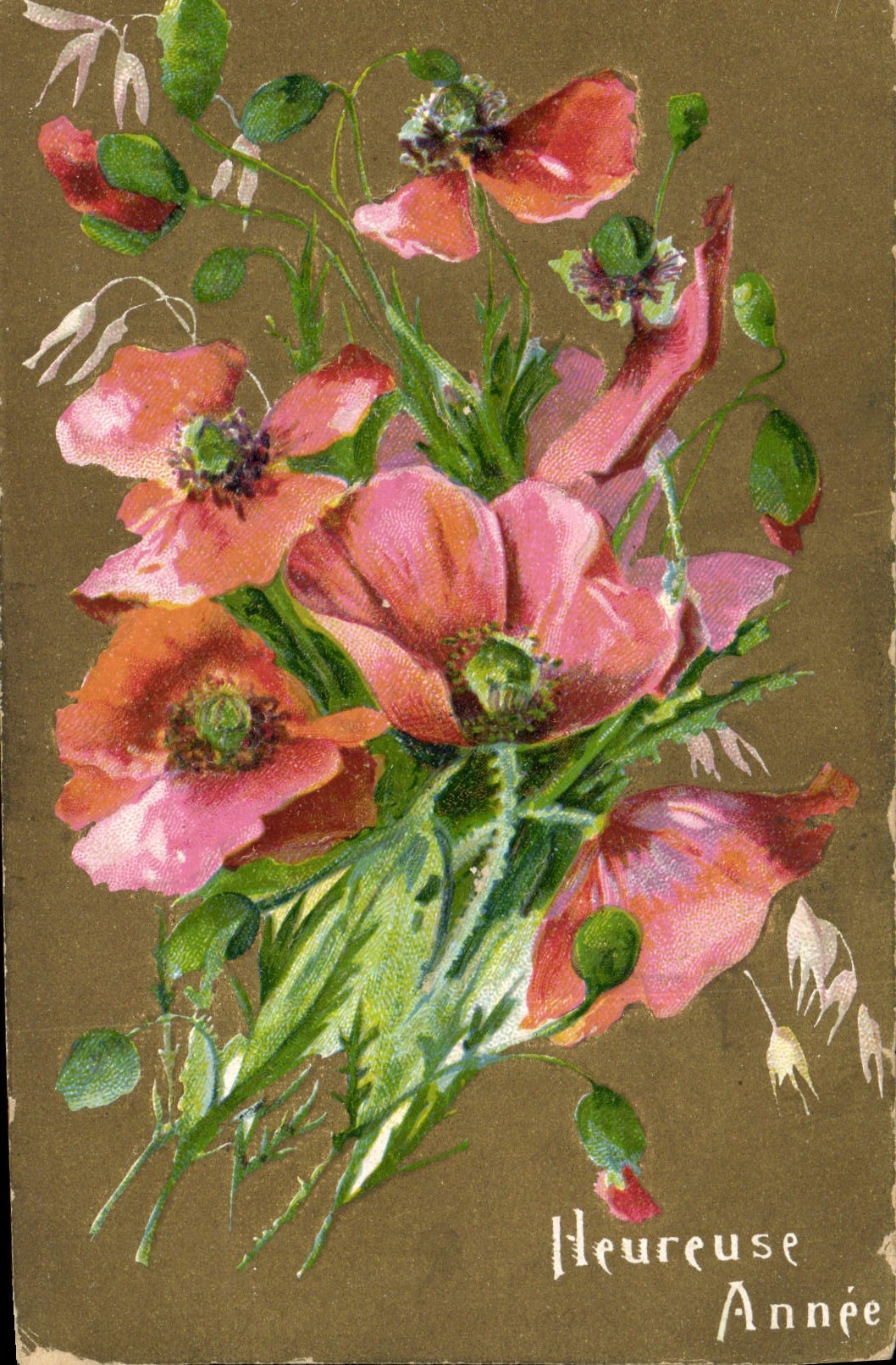 CPA Fantaisie Fleurs 