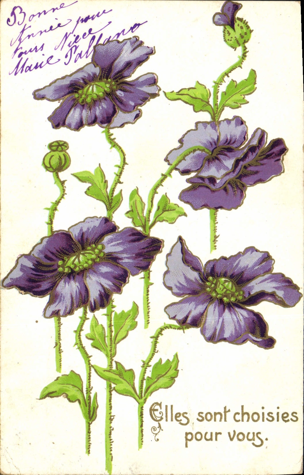 CPA Fantaisie Fleurs 