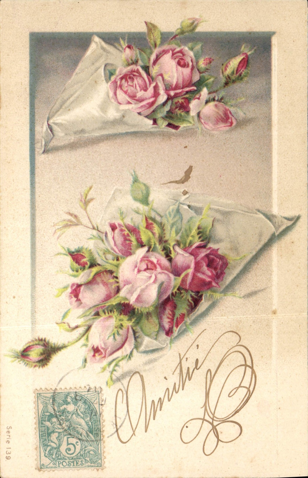 CPA Fantaisie Fleurs 