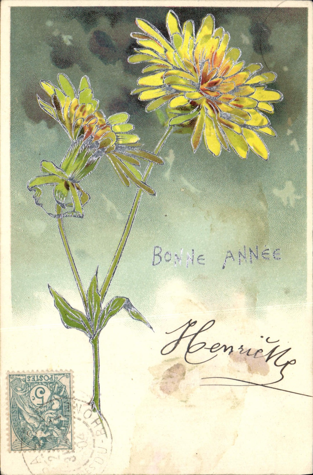 CPA Fantaisie Fleurs 