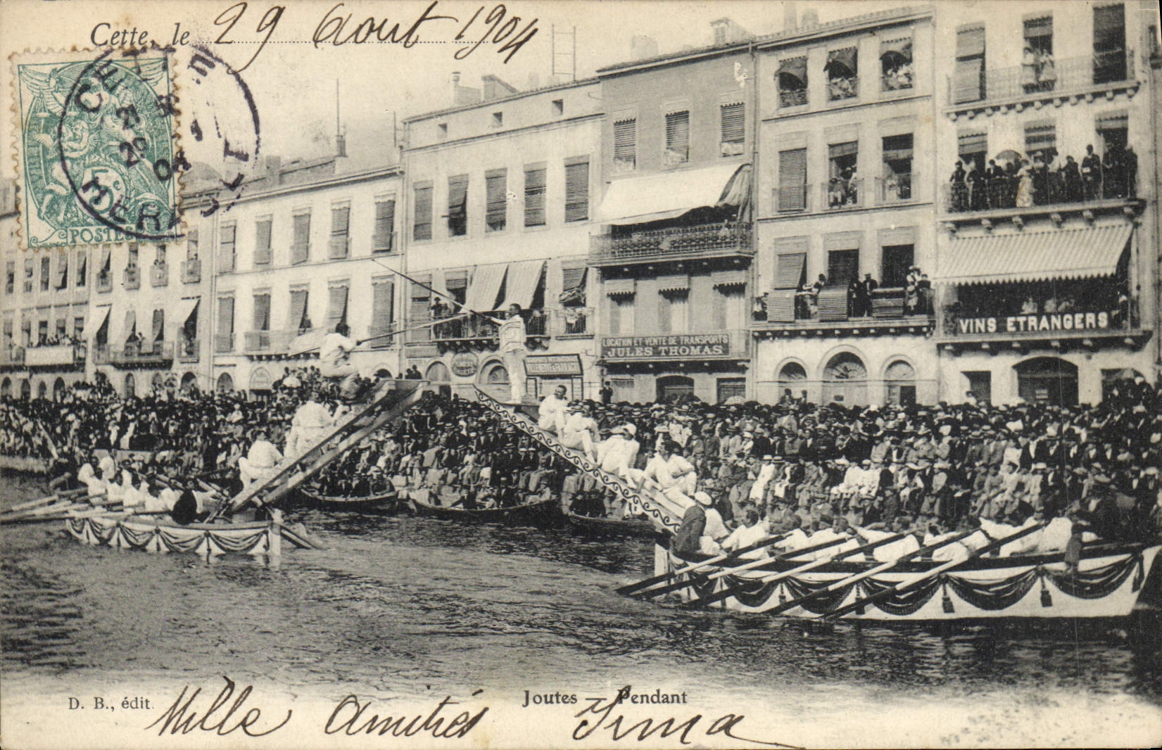 Vintage Postcard This Tournaments During