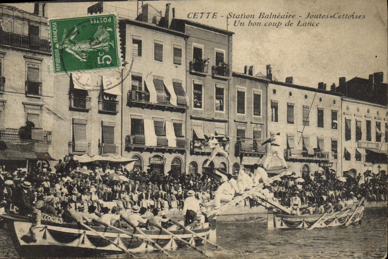 Vintage Postcard This Cettoises Tournaments a skilled of lance
