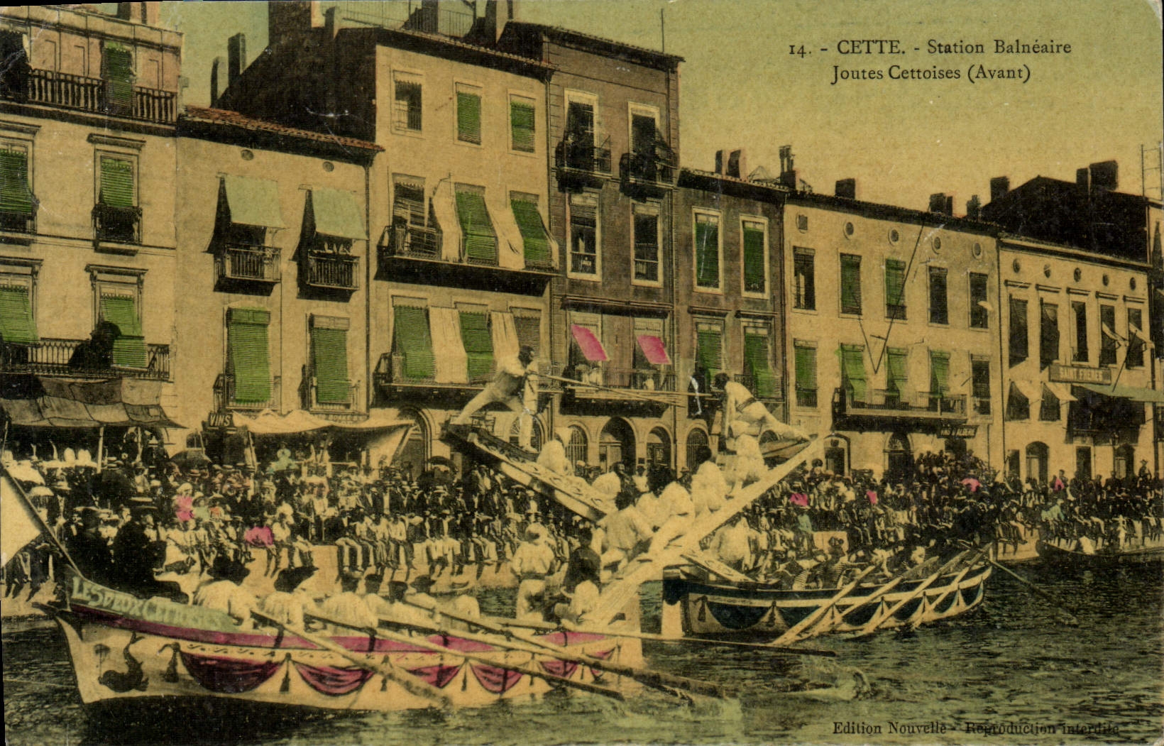 Vintage Postcard This Cettoises Tournaments