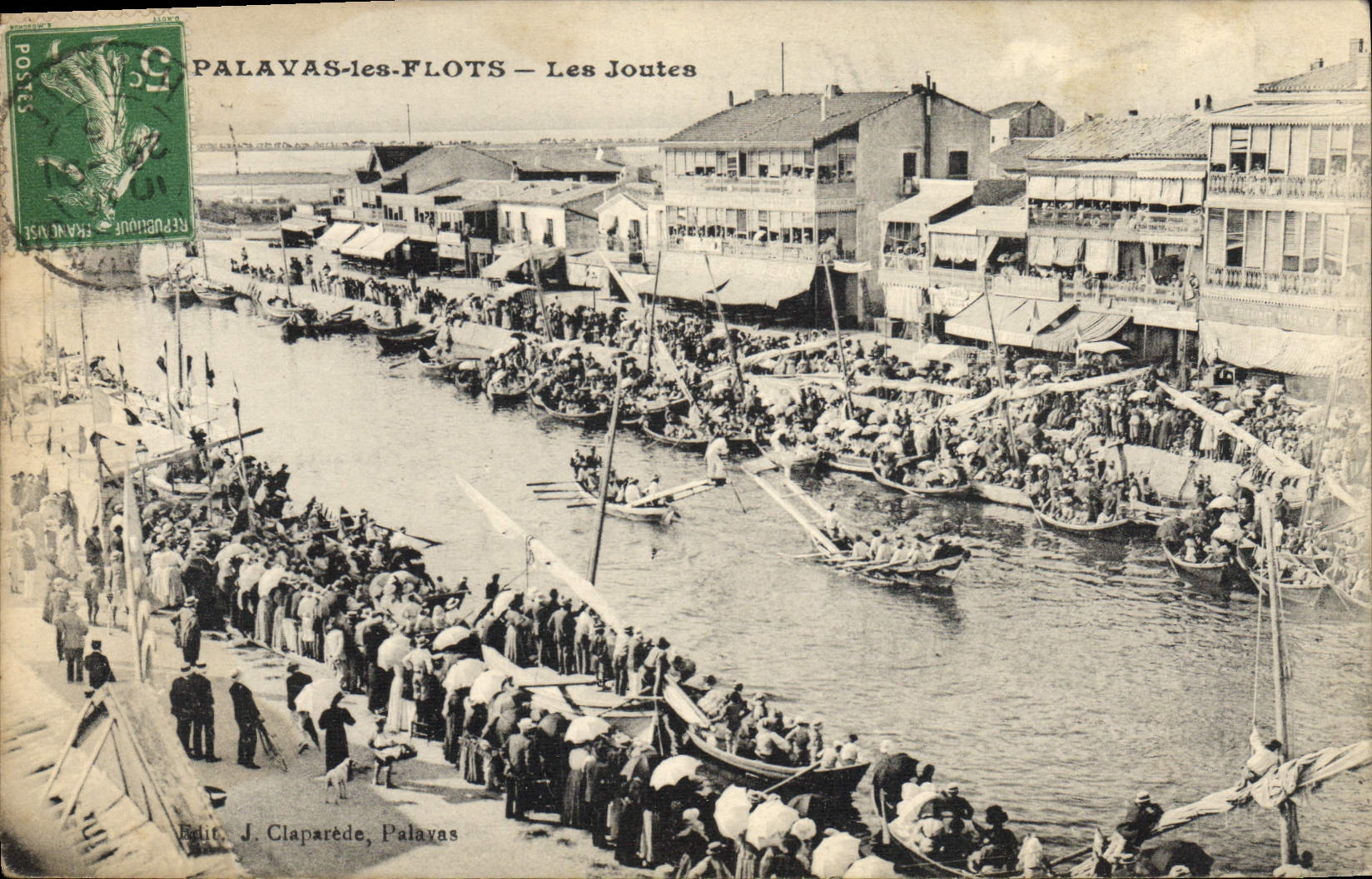 CPA Palavas les Flots Les joutes 