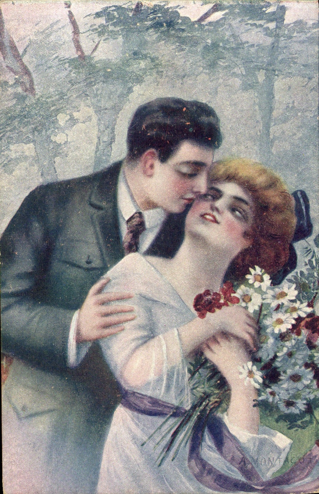 CPA Fantaisie Illustrateur Femme