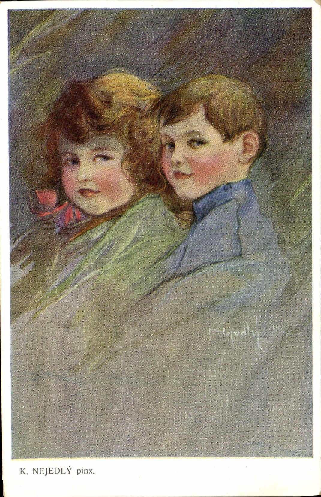 CPA Fantaisie Illustrateur Enfants Nejedly