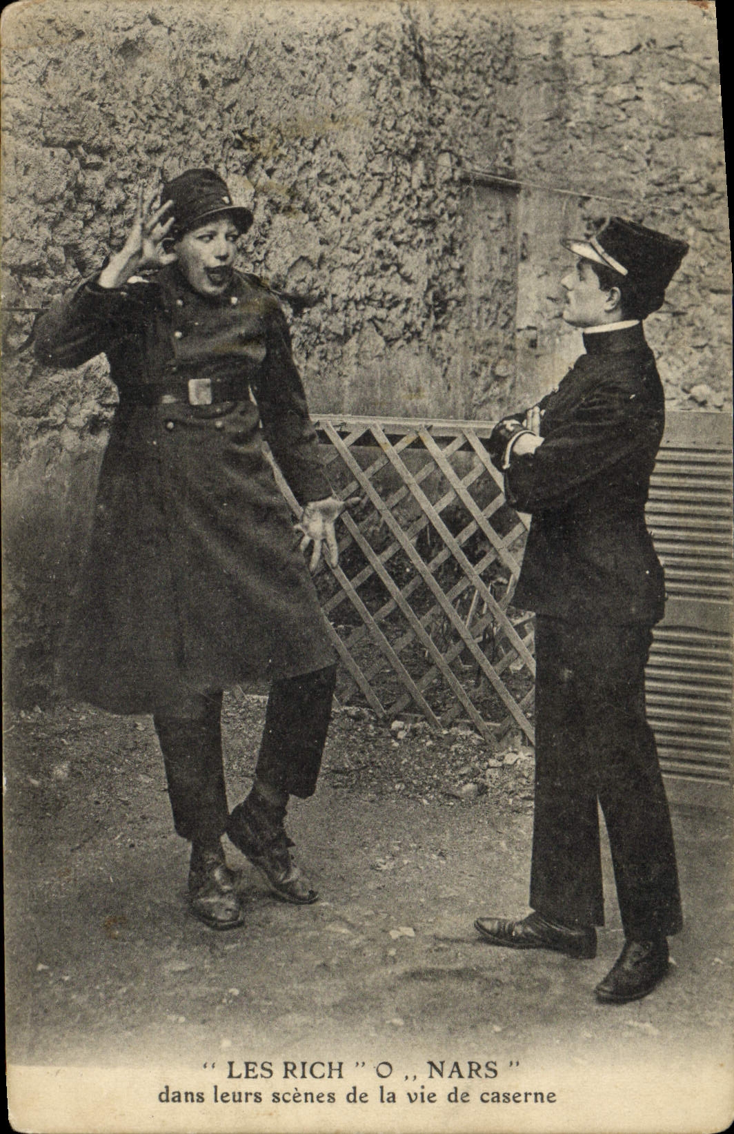 Vintage Postcard the rich O Mars in their scenes of the life of Militaria barracks