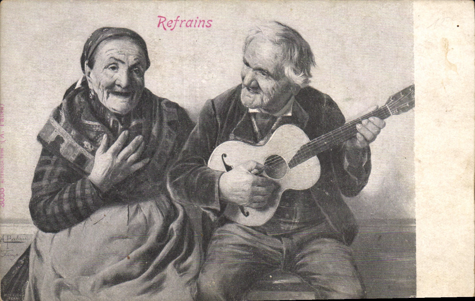 Vintage Postcard Refrains Folklore