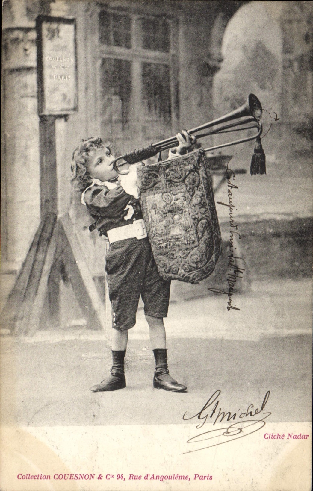 CPA Enfant Musique 