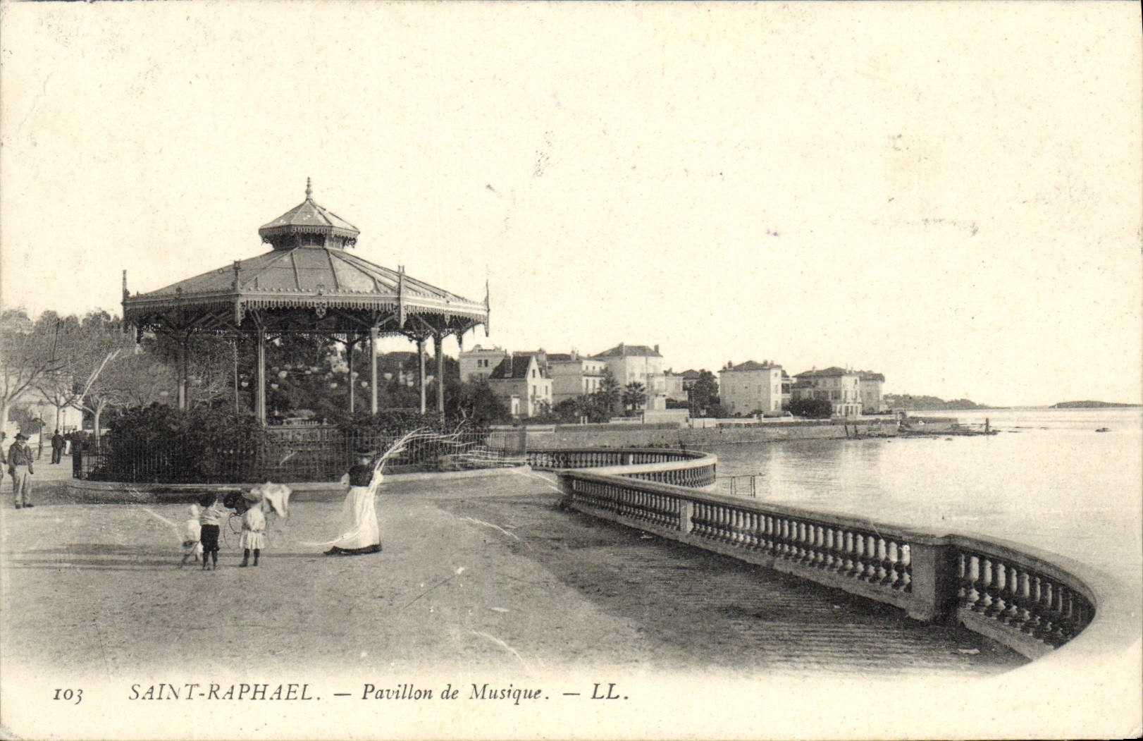 Postal Santo Raphael Pabellón de música