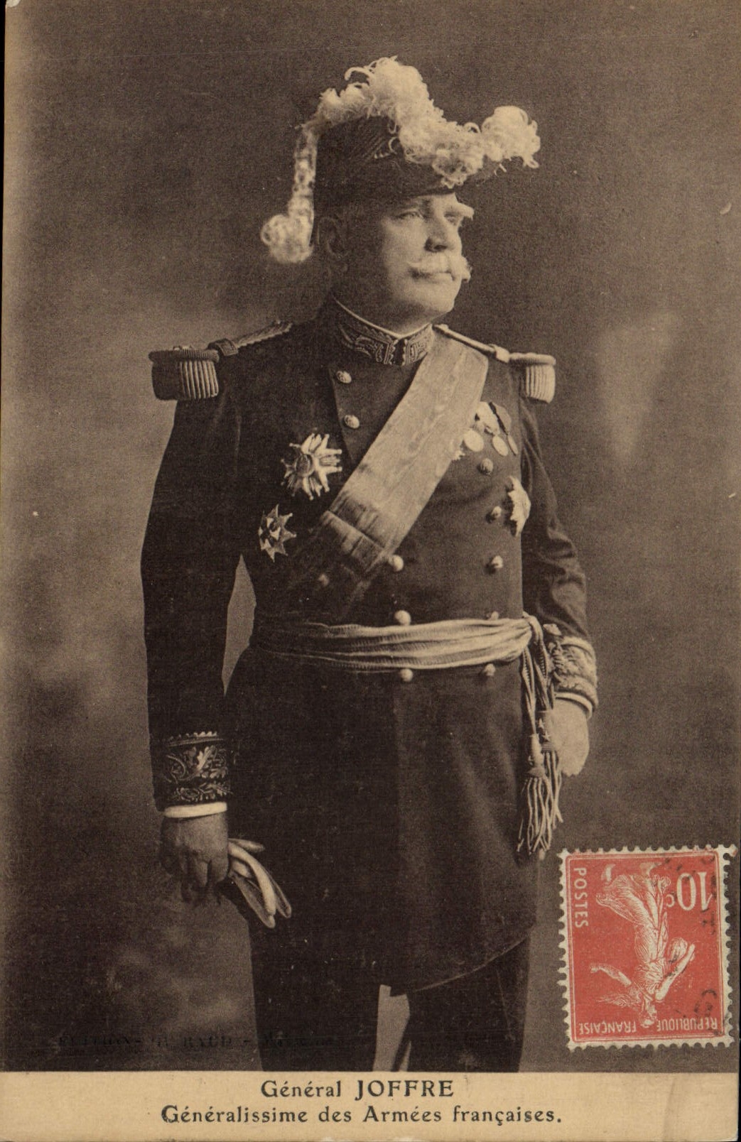 CPA Militaria General Joffre Generalissime des Armees Francaises