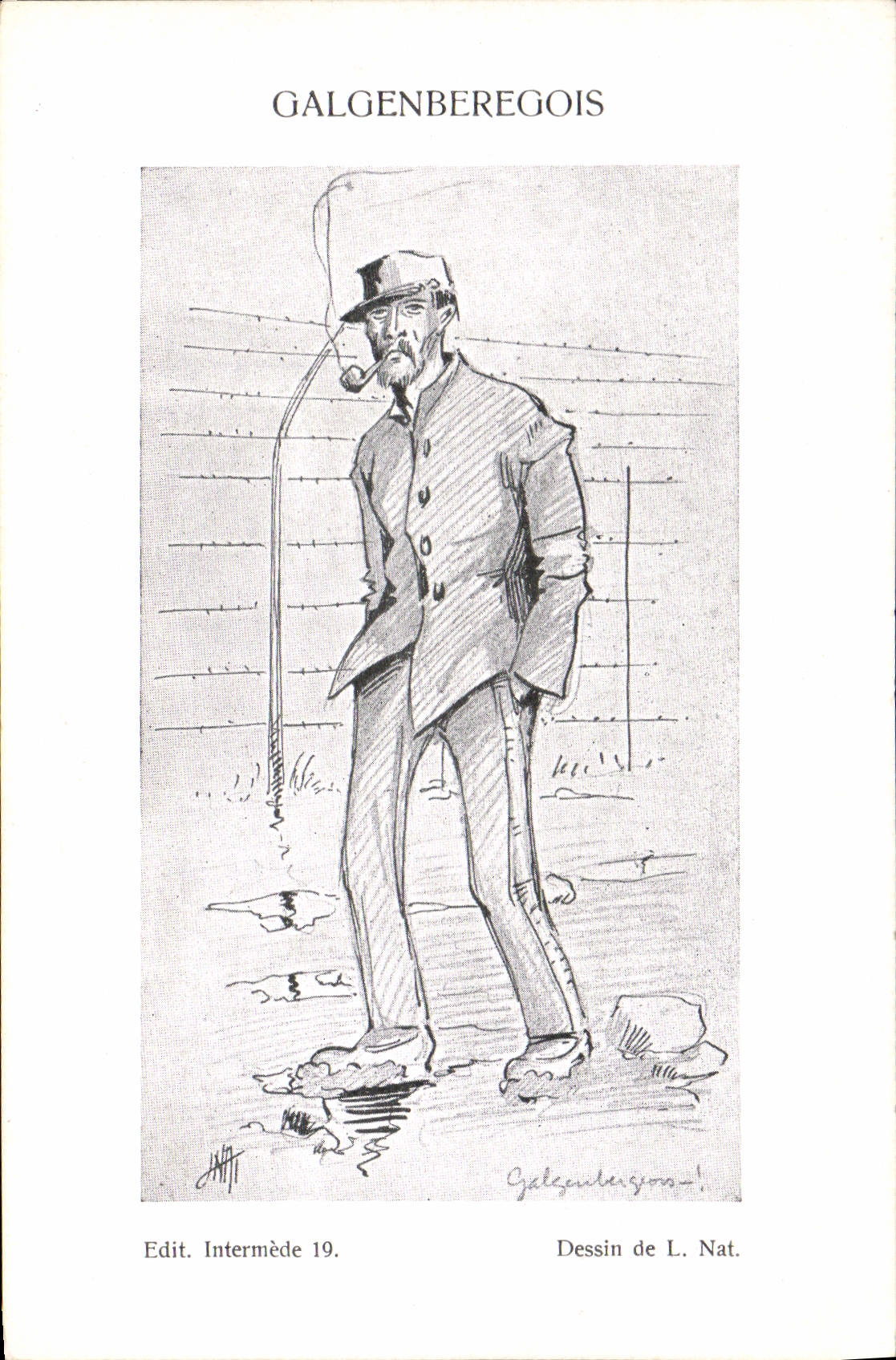 Vintage Postcard Militaria Galgenberegeois