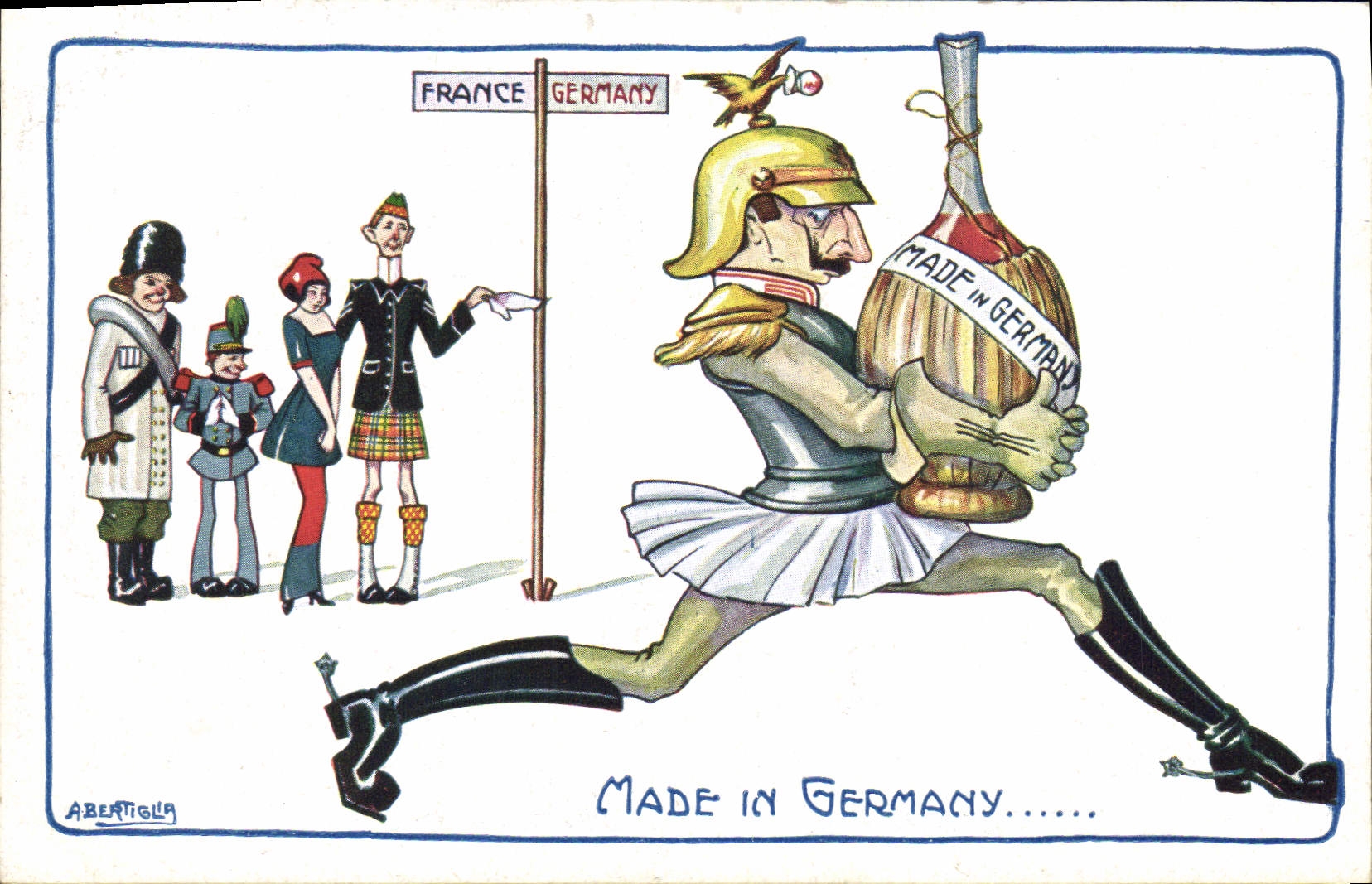 Vintage Postcard Militaria Made in Germany France