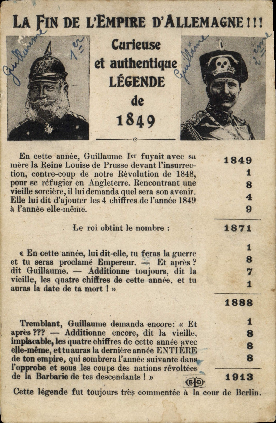 CPA Militaria La fin de l'Empire d'Allemagne