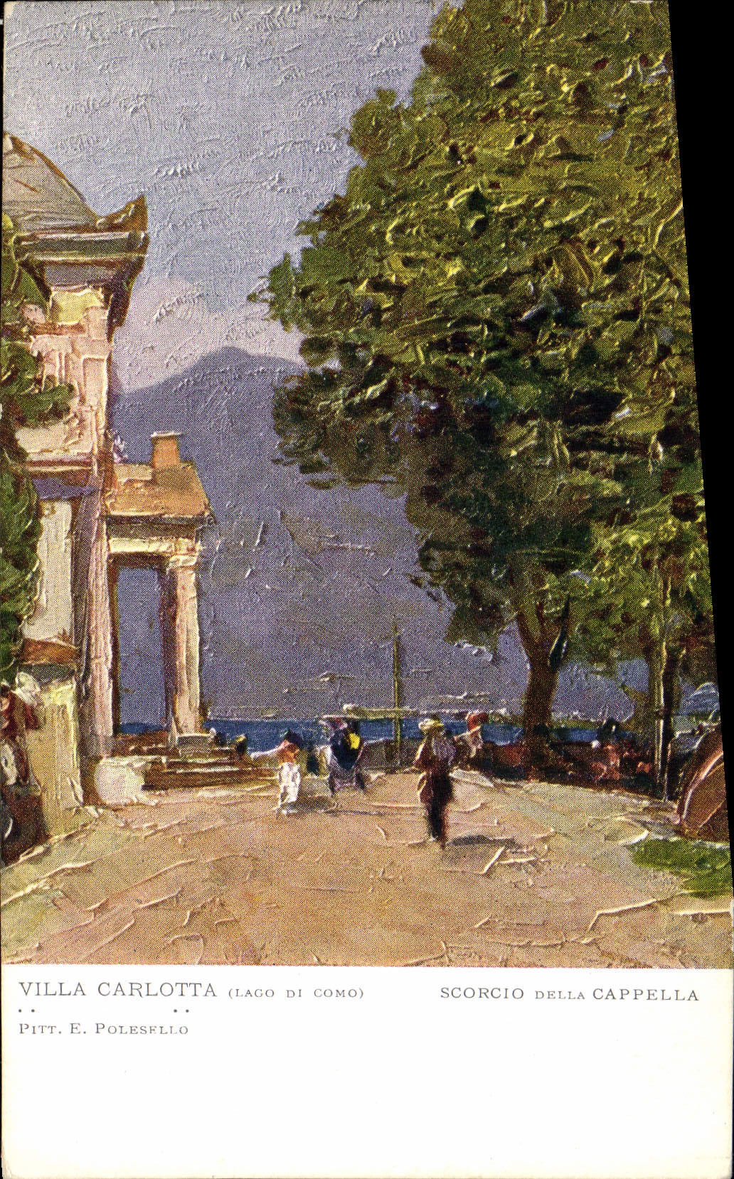 CPA Villa Carlotta Scorcio della Cappella Lago di Como 
