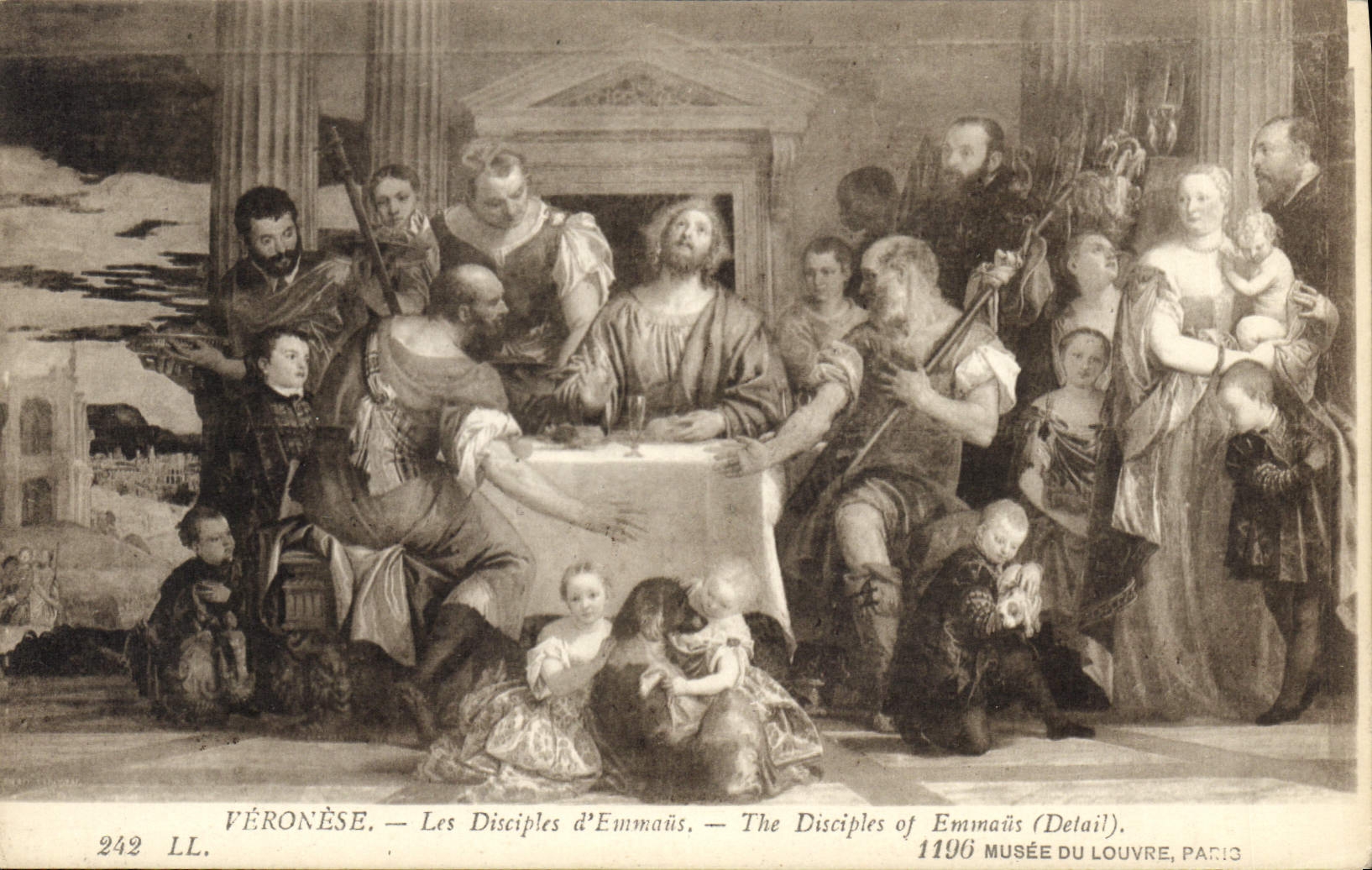 CPA Veronese Les disciples d'Emmaus Paris Musee du Louvre 