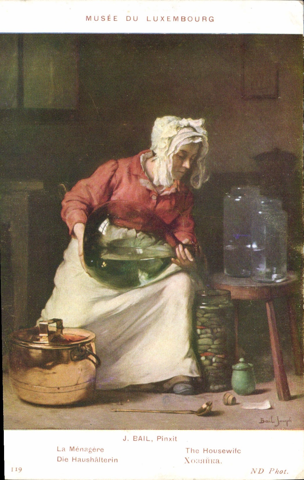 CPA Musee du Luxembourg Bail La menagere 