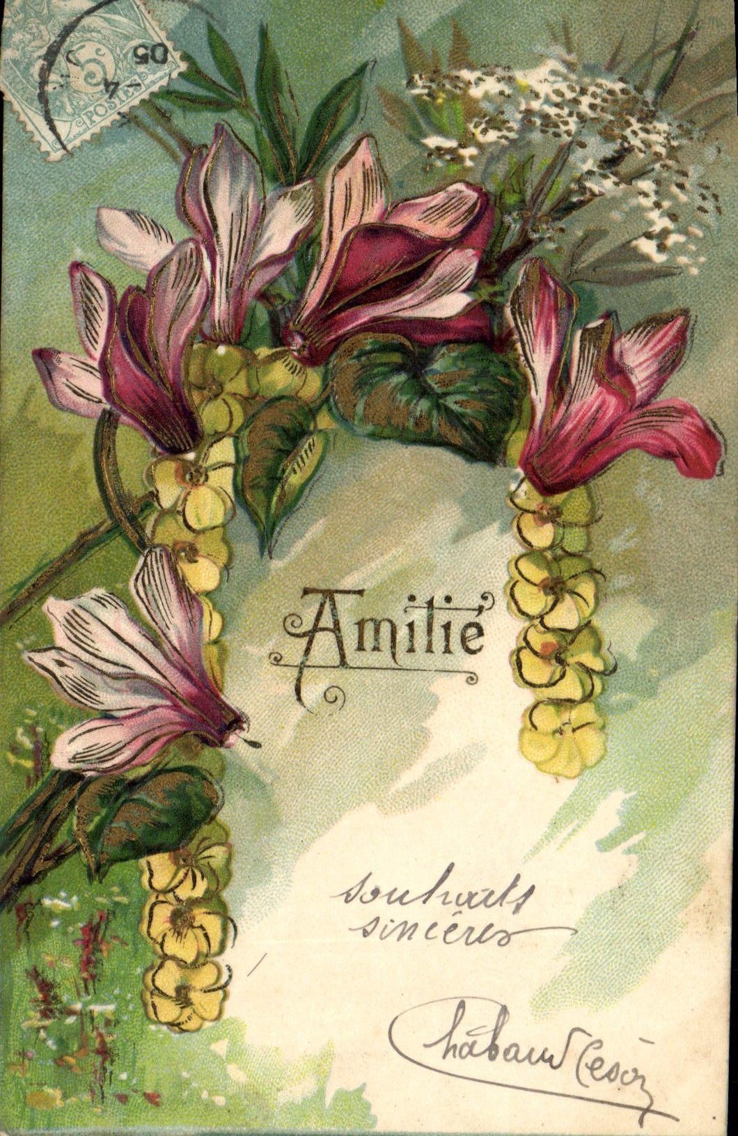 CPA Fantaisie Fleurs 