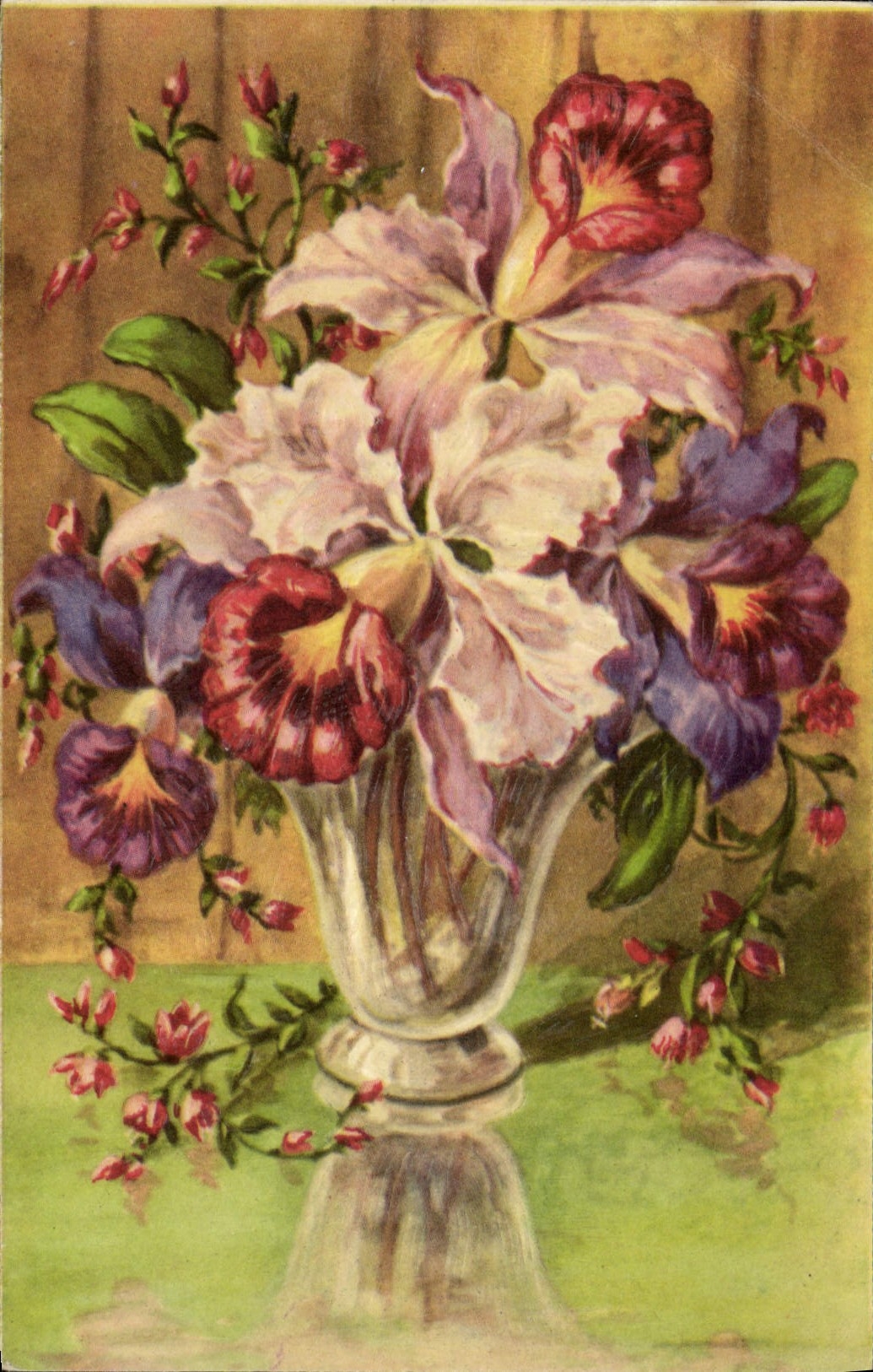 CPA Fantaisie Fleurs 