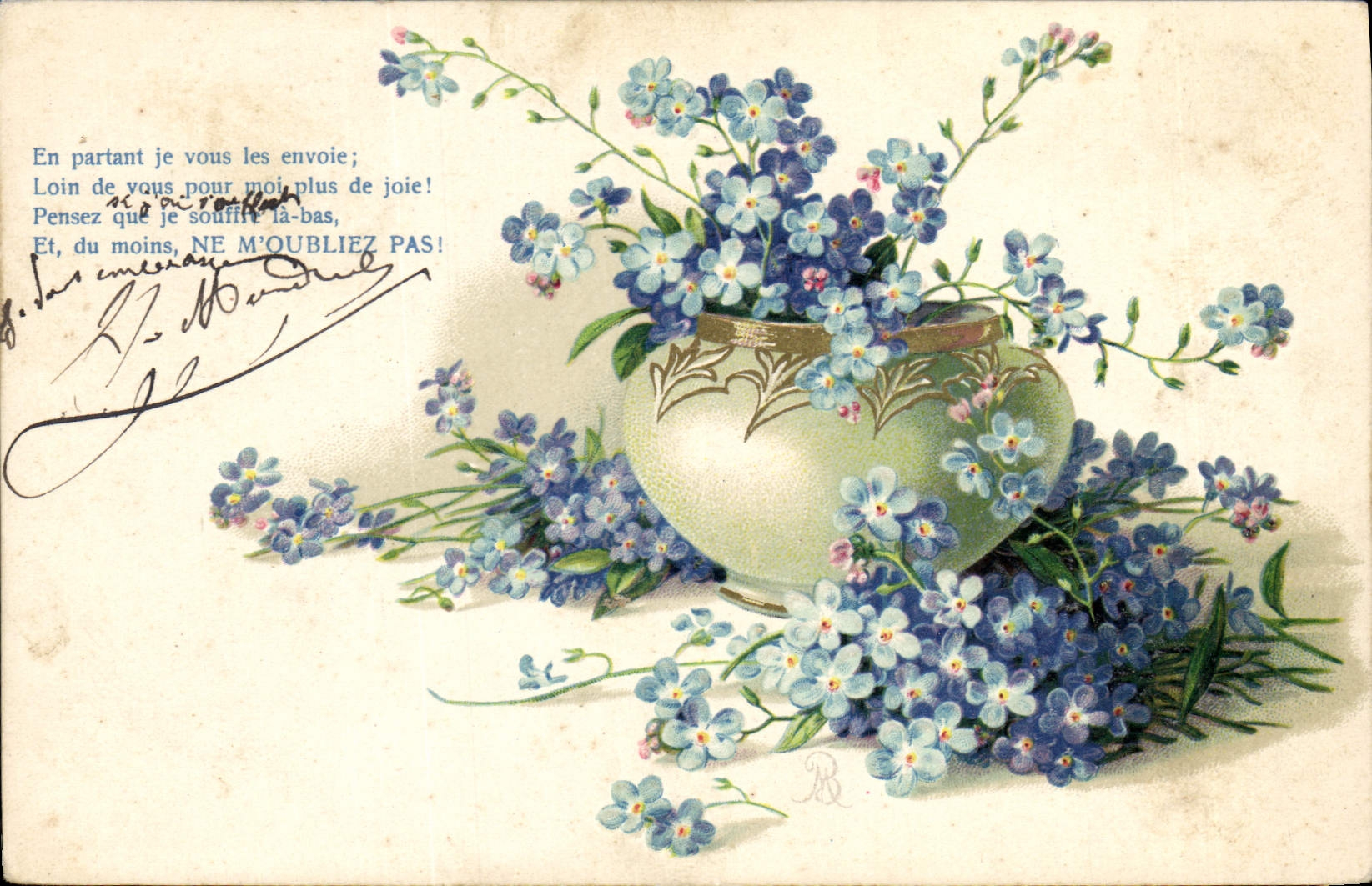 CPA Fantaisie Fleurs 