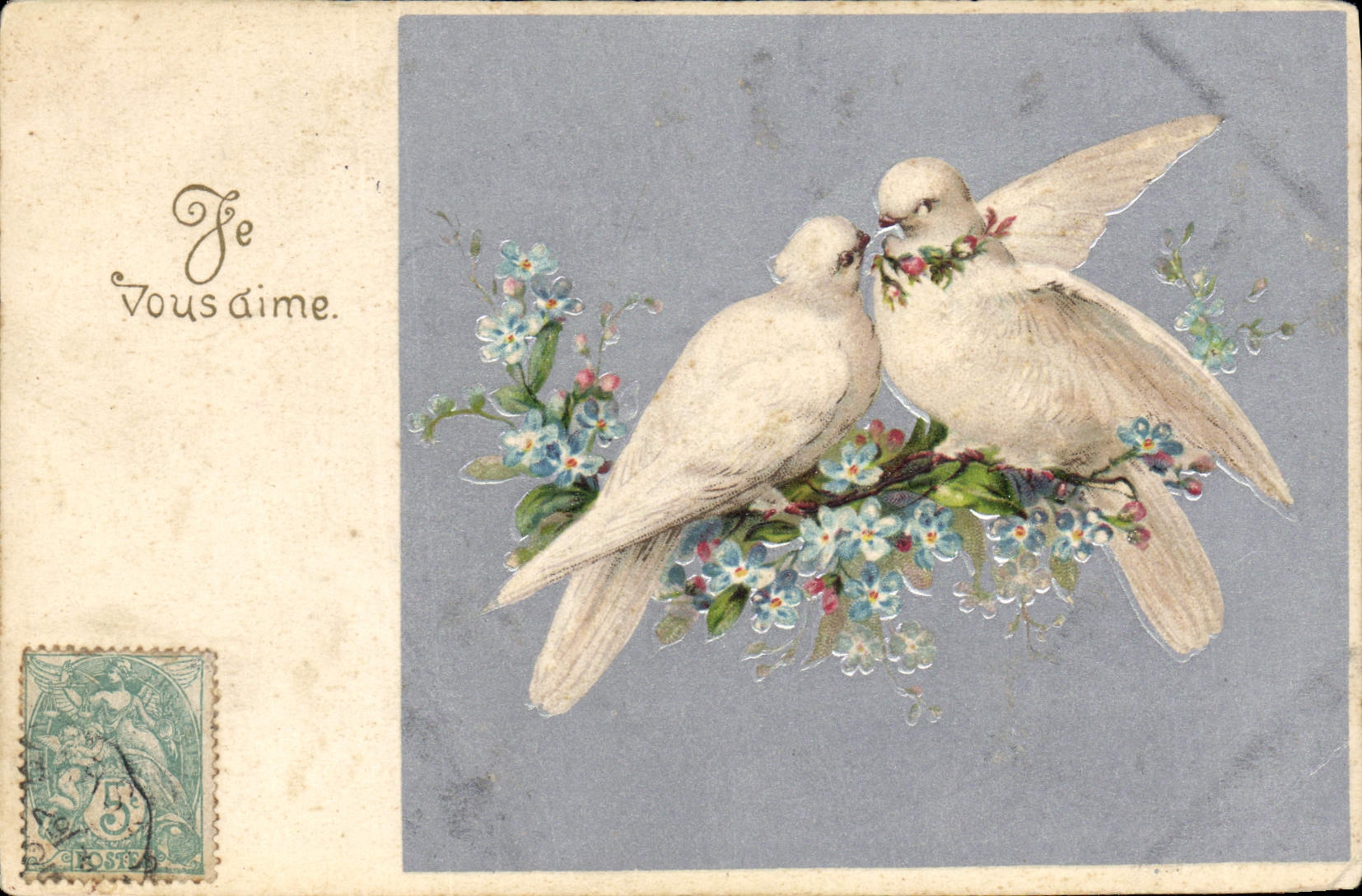 CPA Fantaisie Fleurs Colombes 