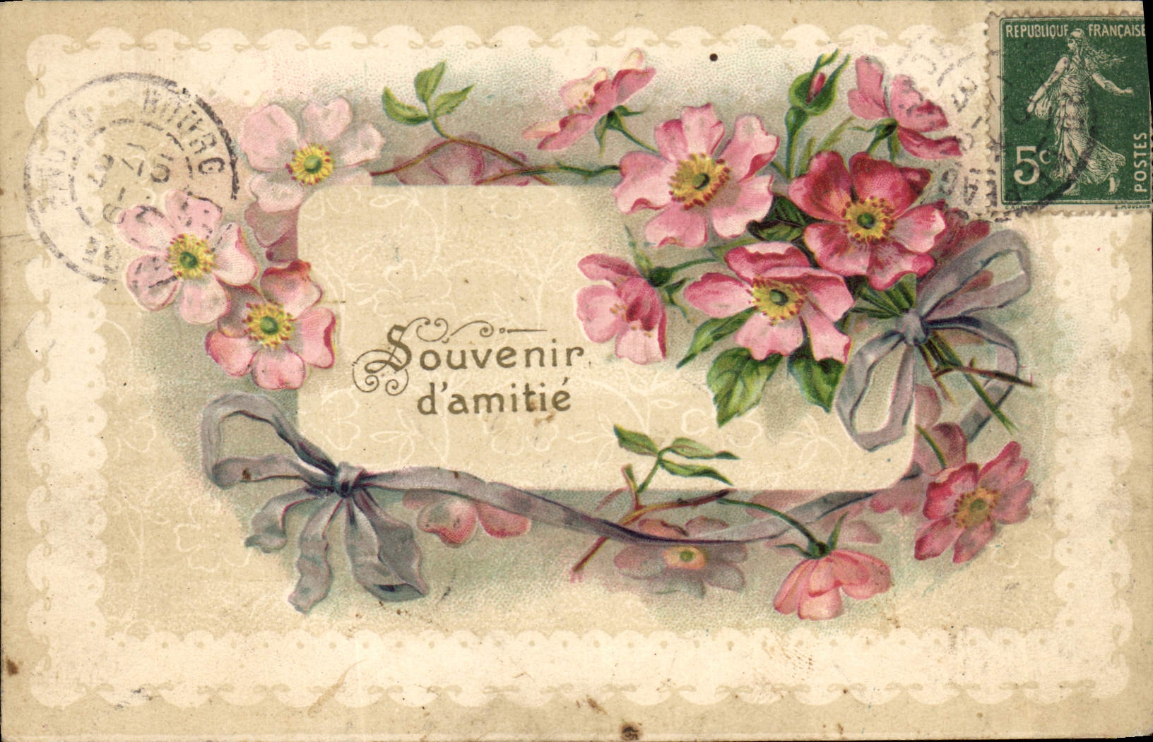 CPA Fantaisie Fleurs 