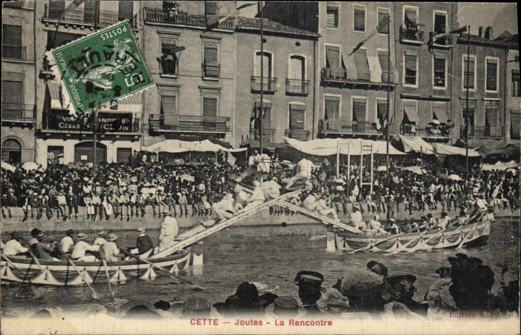 Vintage Postcard This Tournaments the meeting