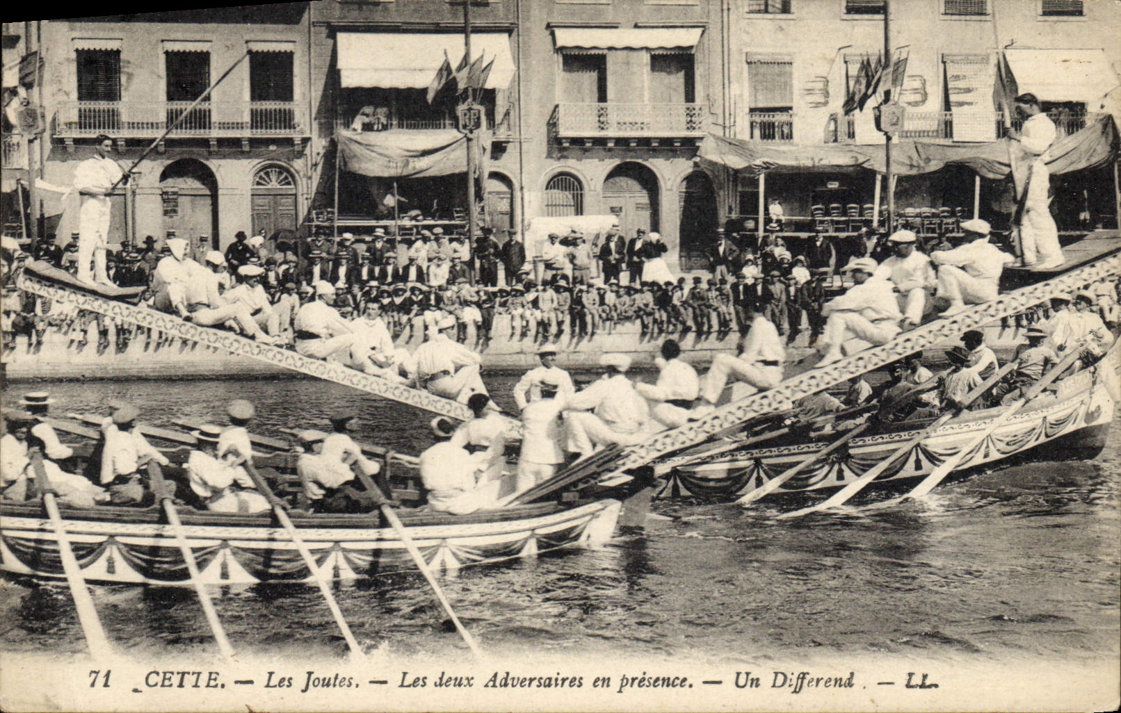 Vintage Postcard This tournaments two involved adversaries a disagreement