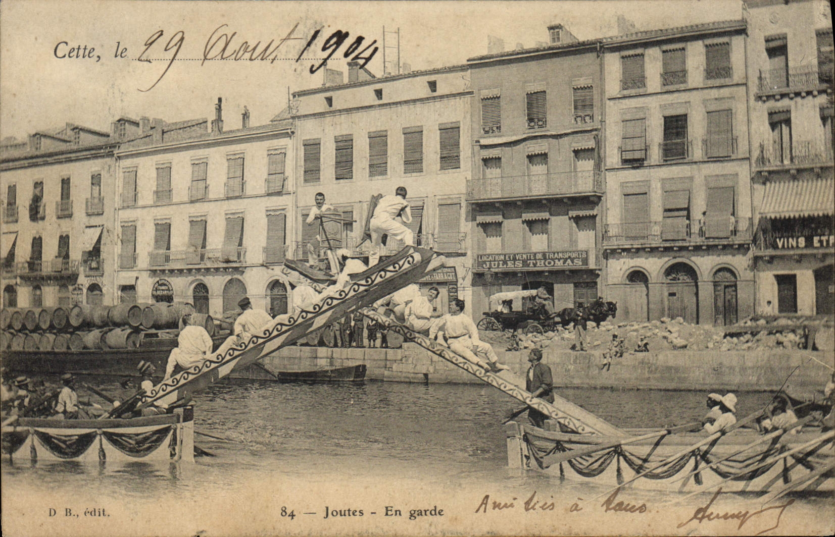 Vintage Postcard Tournaments In guard