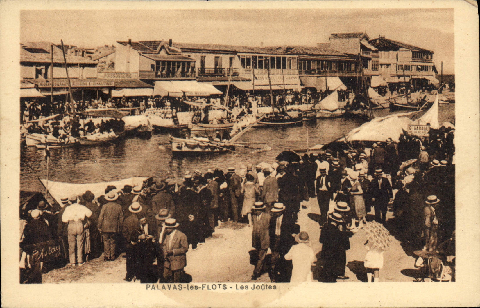 CPA Palavas les flots Les joutes 
