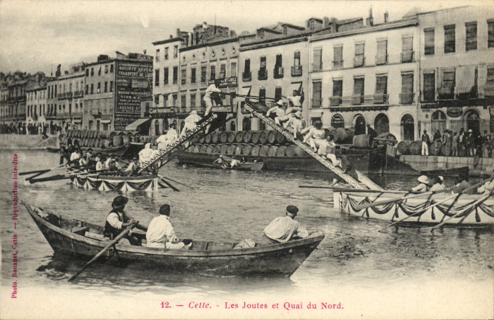 Vintage Postcard This tournaments and Quay of North